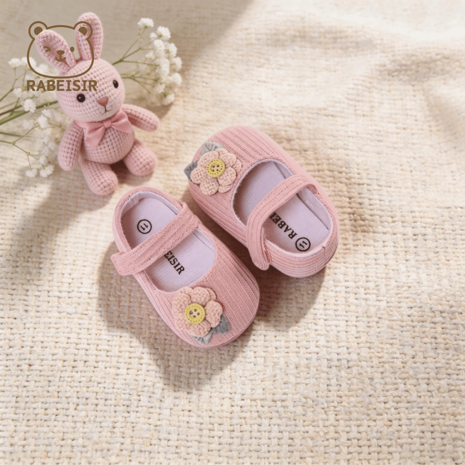 Baby-Stufen-Schuhe für Babys, erstes Paar Kleinkind-Schuhe, Babyschuhe, atmungsaktiv, rutschfest, modische Mädchen-Schuhe im Prinzessinnen-Stil – Detail 8