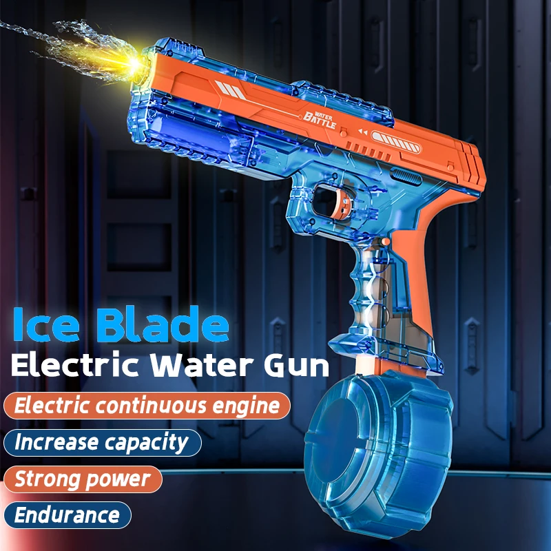 Electric Water Guns For Adults Powerful Squirt Automatic Water Suction Water Blasters Summer Outdoor Beach Toy For boys Kid Gift