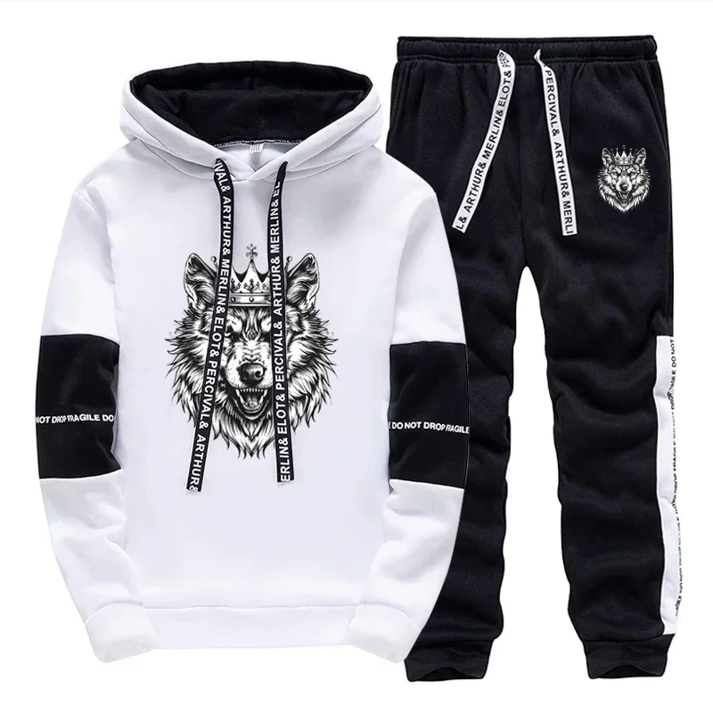 

Autumn Winter Hot Sale Sport Men's Tracksuit Hooded Casual Single Sweatshirt And Daily Sweatpant Comfort Outdoor Jogging Quality