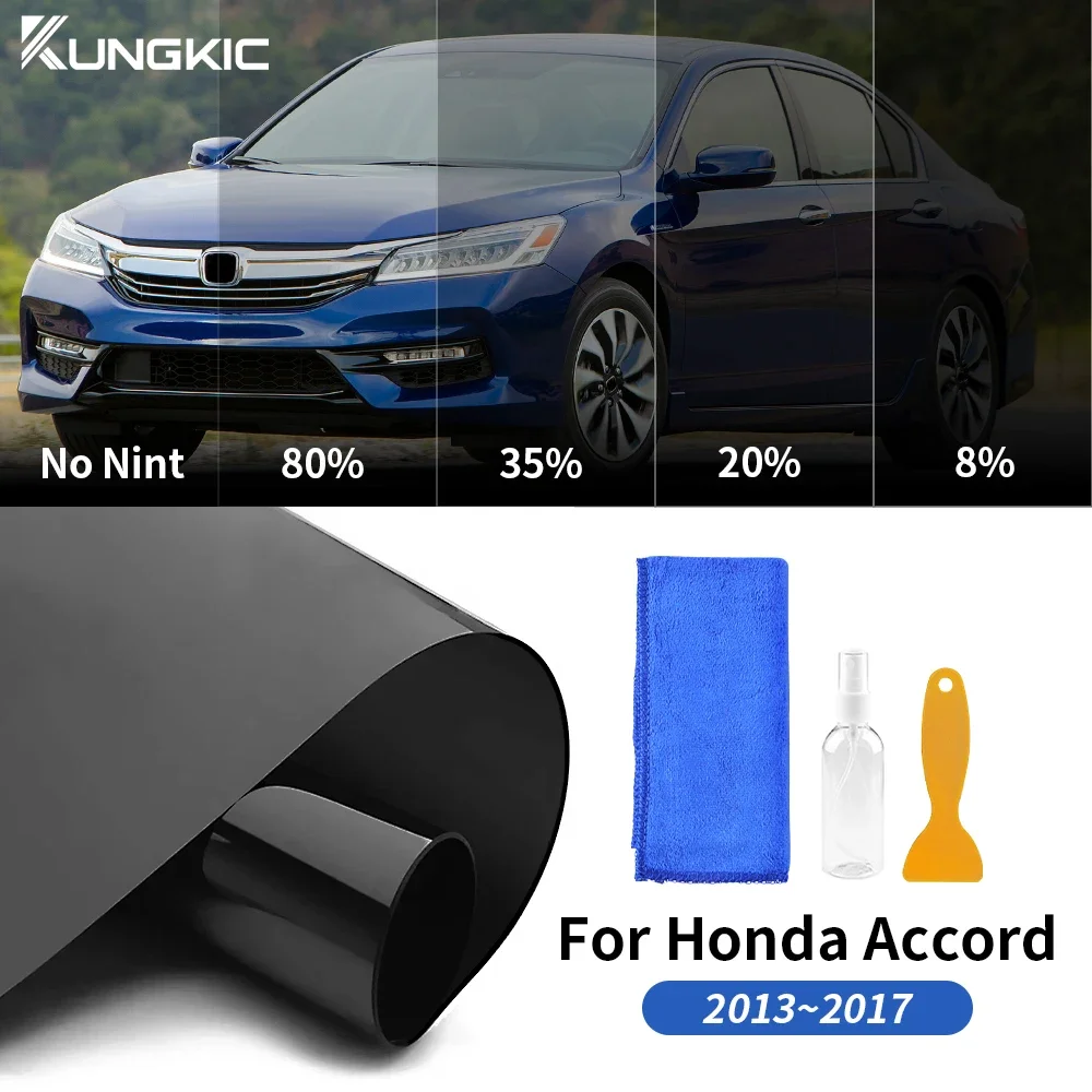 

Фольга для боковых окон автомобиля для Honda Accord 2013-2017, пленка для стекла, оттенок взрыва, защита от солнца, УФ-защита, наклейка, аксессуары