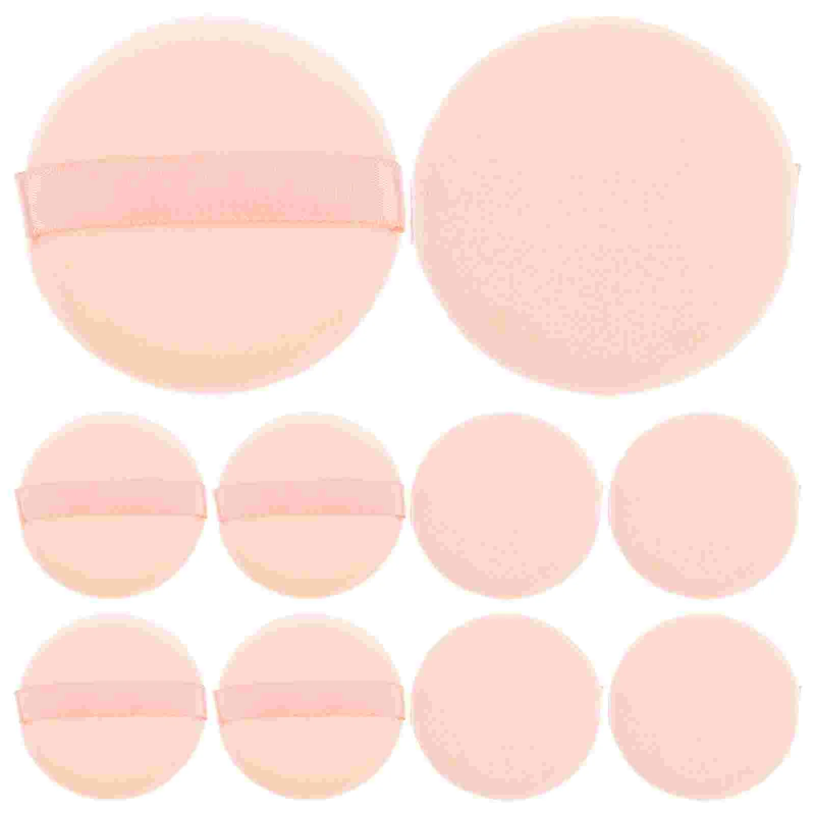 16 Pcs Powder Puff Glitter Makeup Pads Foundation Sponge Cosmetics Puffs Face for Round