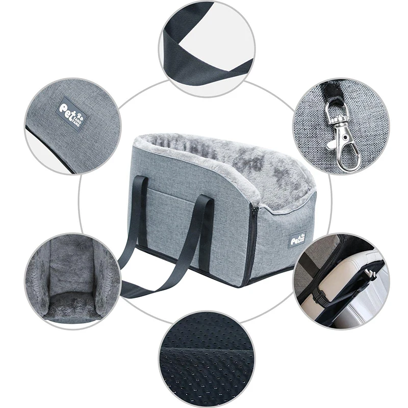 For pets, driving box, car pet seat, seat cushion, cat, pet bed, car, armrest, console box, fly-out prevention, foldable