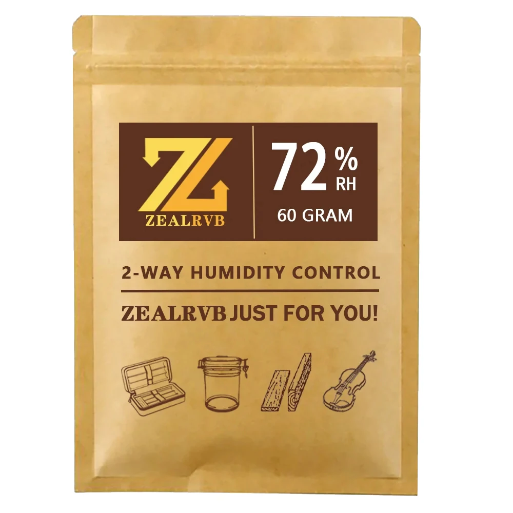 10pcs Humidor Packets 62% 69% 8 Grams humidity cigar 2-Way Humidity Control Humidor Relative Humidity Packs Cigar Humidifier Bag