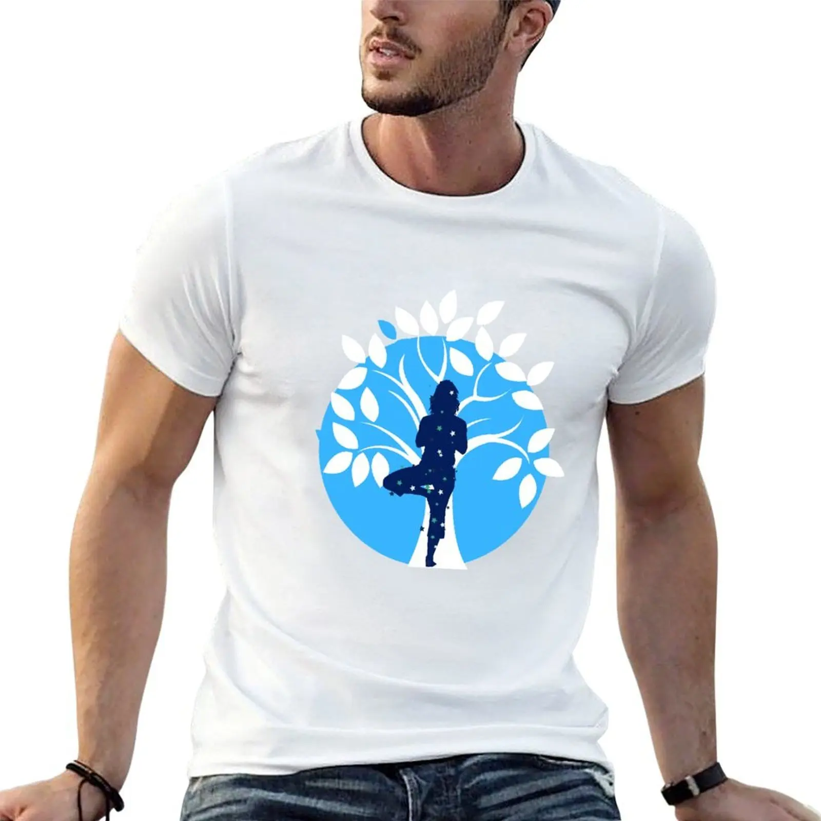 Adriene Yoga Focus T-Shirt Big Size Crew Neck T-Shirt
