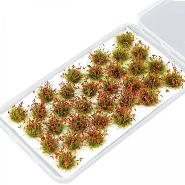 Simulation Grass Tuft Model Resin Artificial Lowland Shrubs Miniature Vegetation Group for Train Scenery Sand Table
