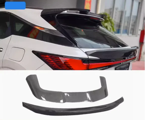 For  Lexus RX350H RX450H RX500H 2023 2024 Real Carbon Fiber Car Rear Trunk  Wing  Lip Roof Spoiler