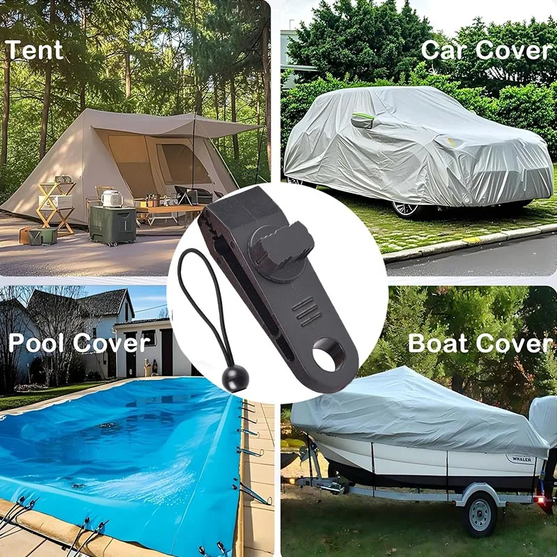 Tarp Clips Heavy Duty Lock Grip Tarp Clamps Thumb Screw Tent Clamps for Swimming Pool Cover Awnings Camping Caravan Canopies view 5