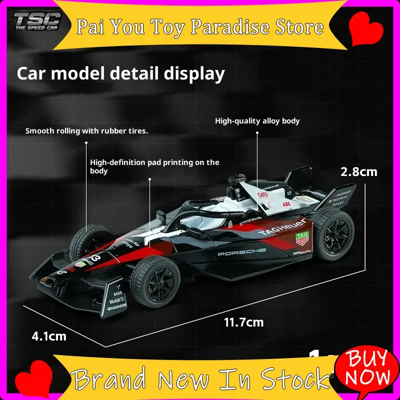 TSC Formula Racing Car Model 1 43 Scale  Fe Electric Alloy Car Desktop Ornament Collectible Gift For Men In Stock
