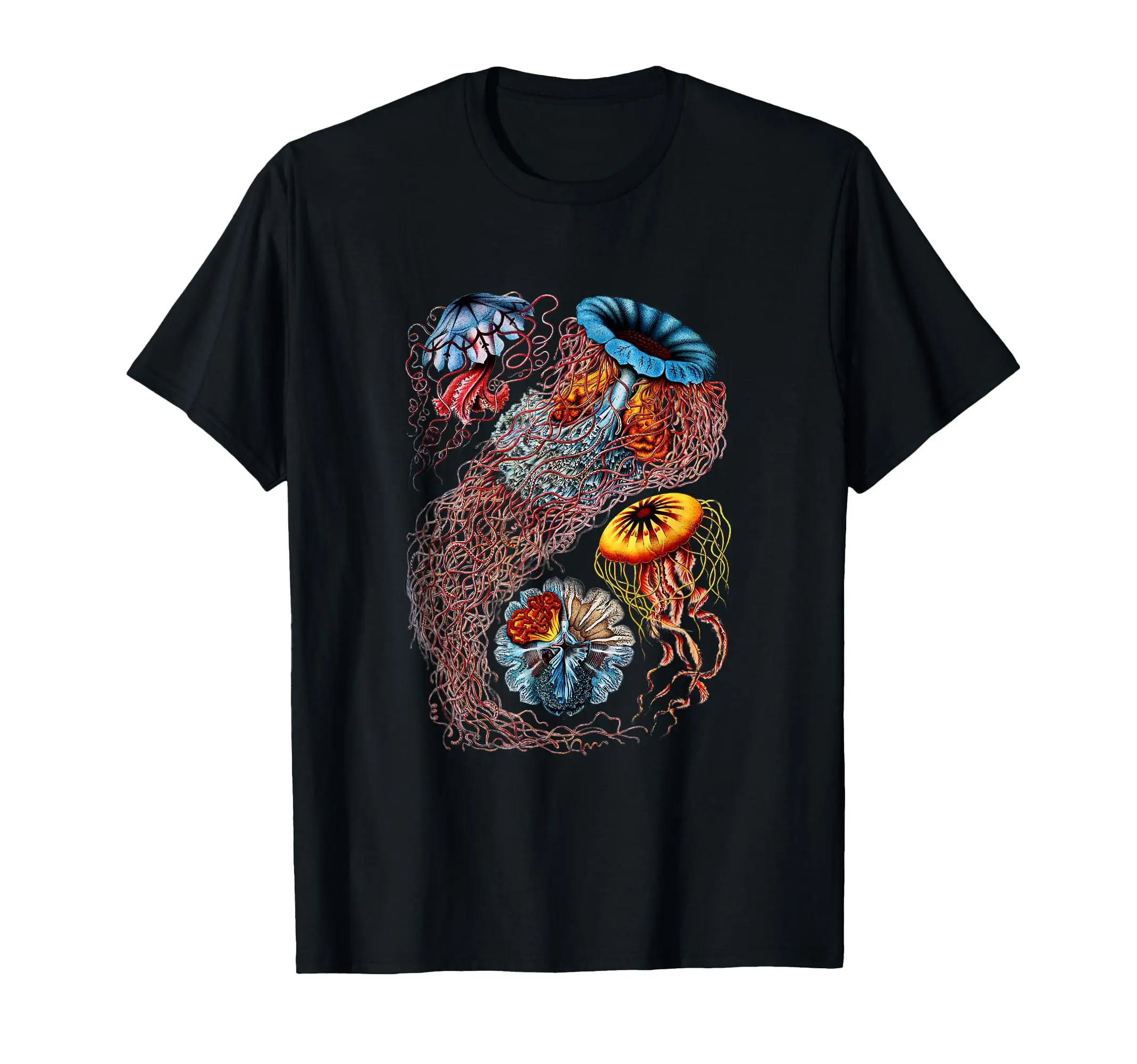 

Under the ocean marine jellyfish Oversized Graphic Tees Y2k Vintage Tees