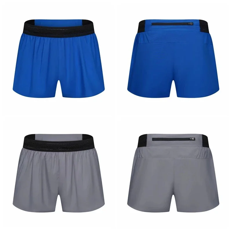 (XS-3XL) Naked Feeling Racing Running Shorts with Lining for Marathon Trail Gym Fitness Short Pants Teens Quick Dry Sport Shorts