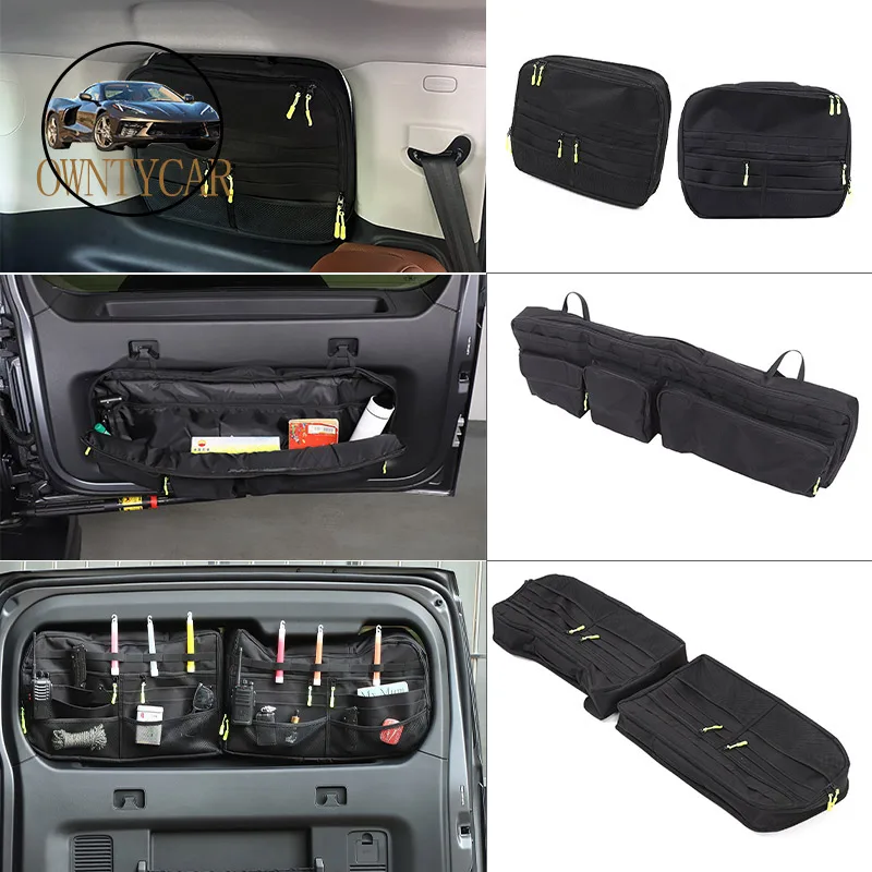 

For Haval H9 2024 2025 Oxford cloth Car trunk side window multi-function organizer storage bag Storage accessories