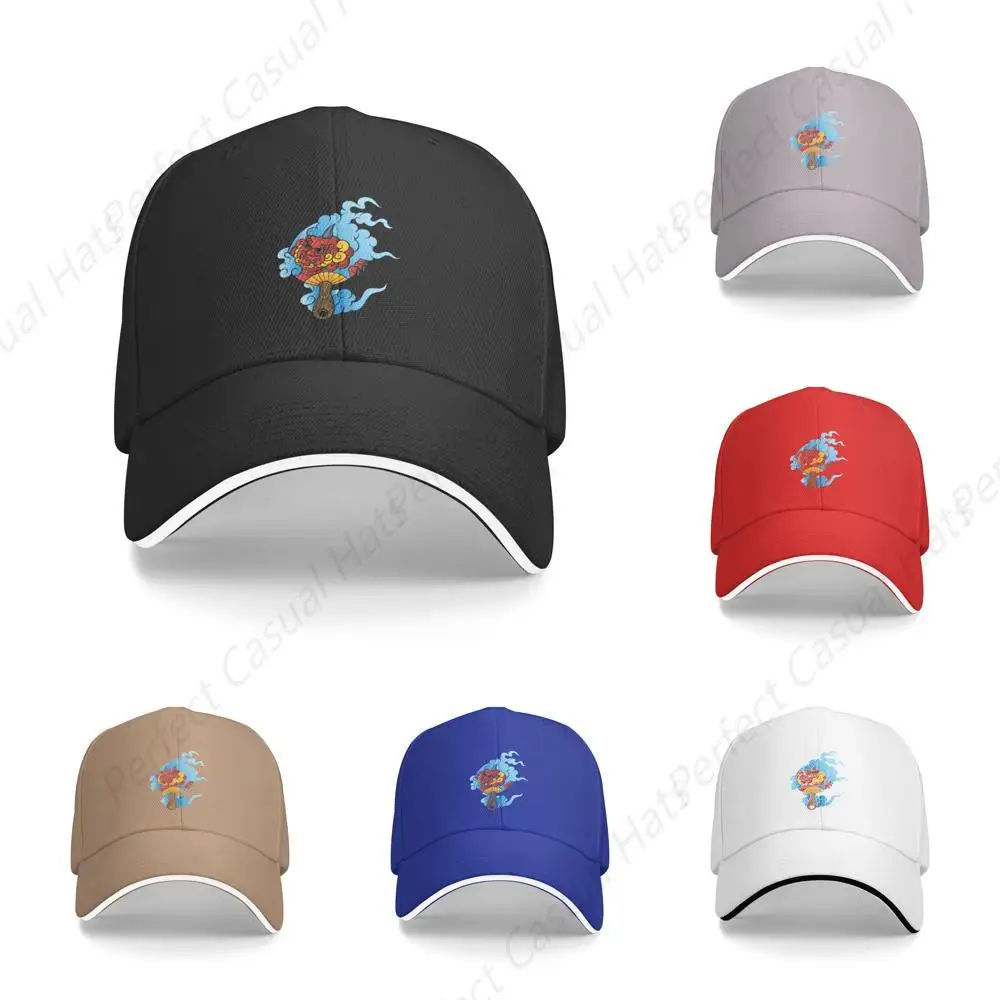 High Quality The Fan With Floating Clouds Printing Sandwich Caps Peaked Caps Trucker Hat Men Women Outdoor Sun Visor