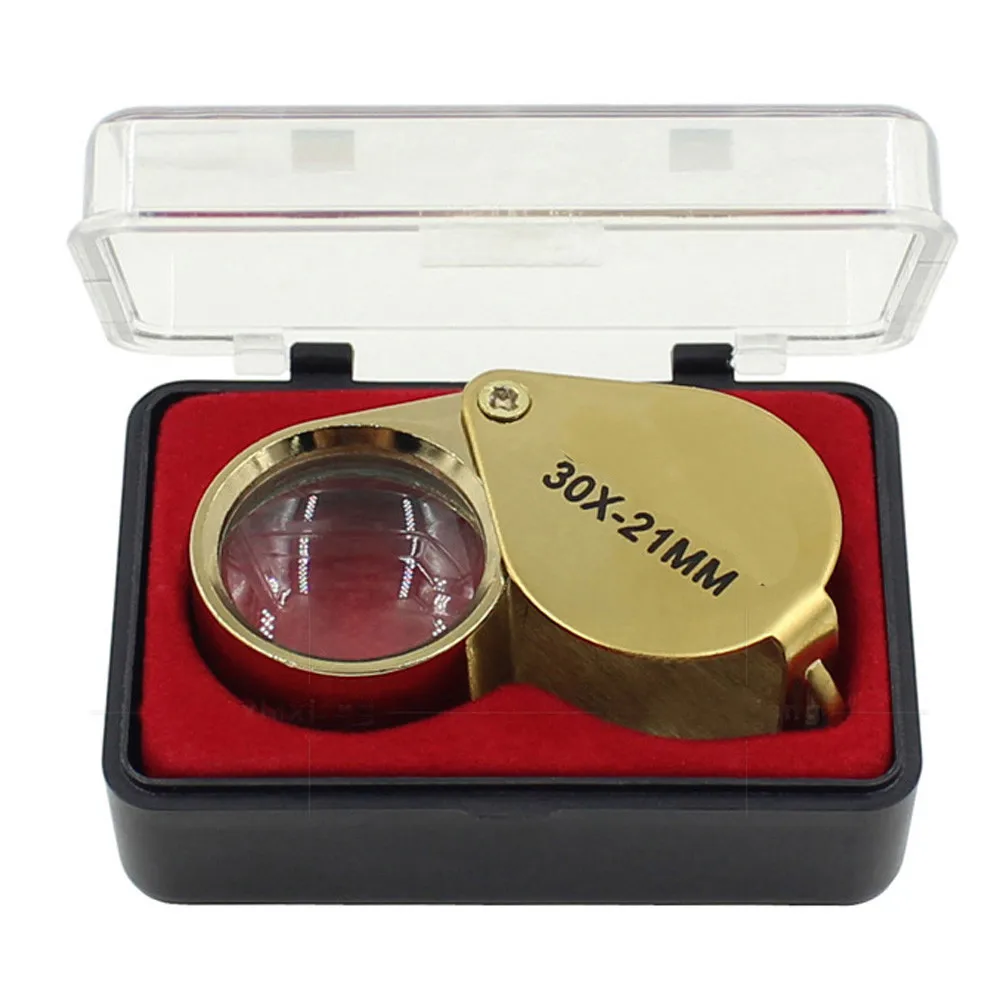 Jewelry Diamond Jewelry Loupe Magnifier Tool Eye Magnifier Magnifying Glass Equipments Triplet Jewelers Eye Glass 30 x 21mm