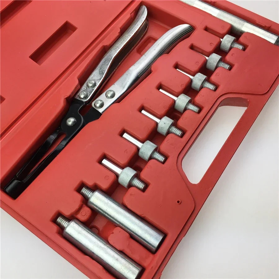 Car repair parts 11 pieces of valve oil seal disassembly tool set closure sets of spring removable pliers