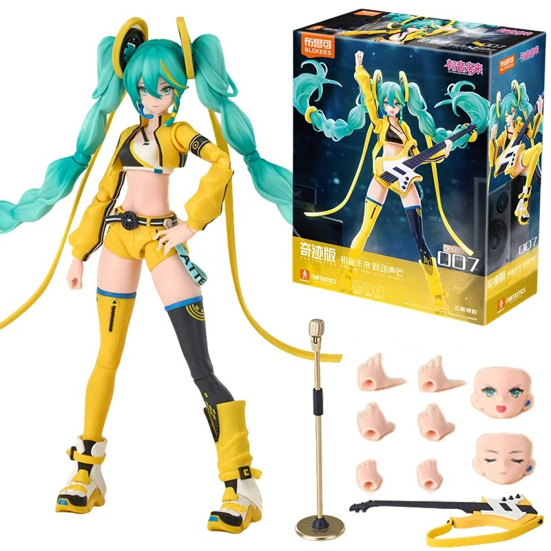 blokees figures 初音ミク 17cm プラモデル 奇跡版 躍動 オリジナル Blokees 初音ミク奇跡の桜未来 Lothing アニメフィギュア