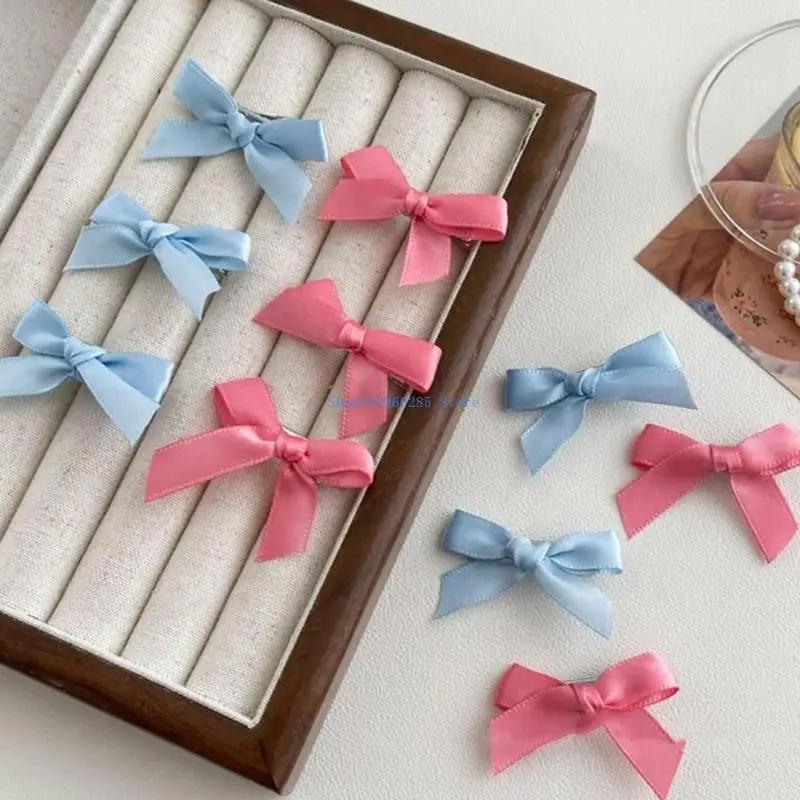 K9FF العصرية Bowknot مقاطع الشعر للنساء الفتيات متنوعة اللون جميل فيونكات شعر بانج مشبك شعر أغطية الرأس الإناث إكسسوارات الشعر #4