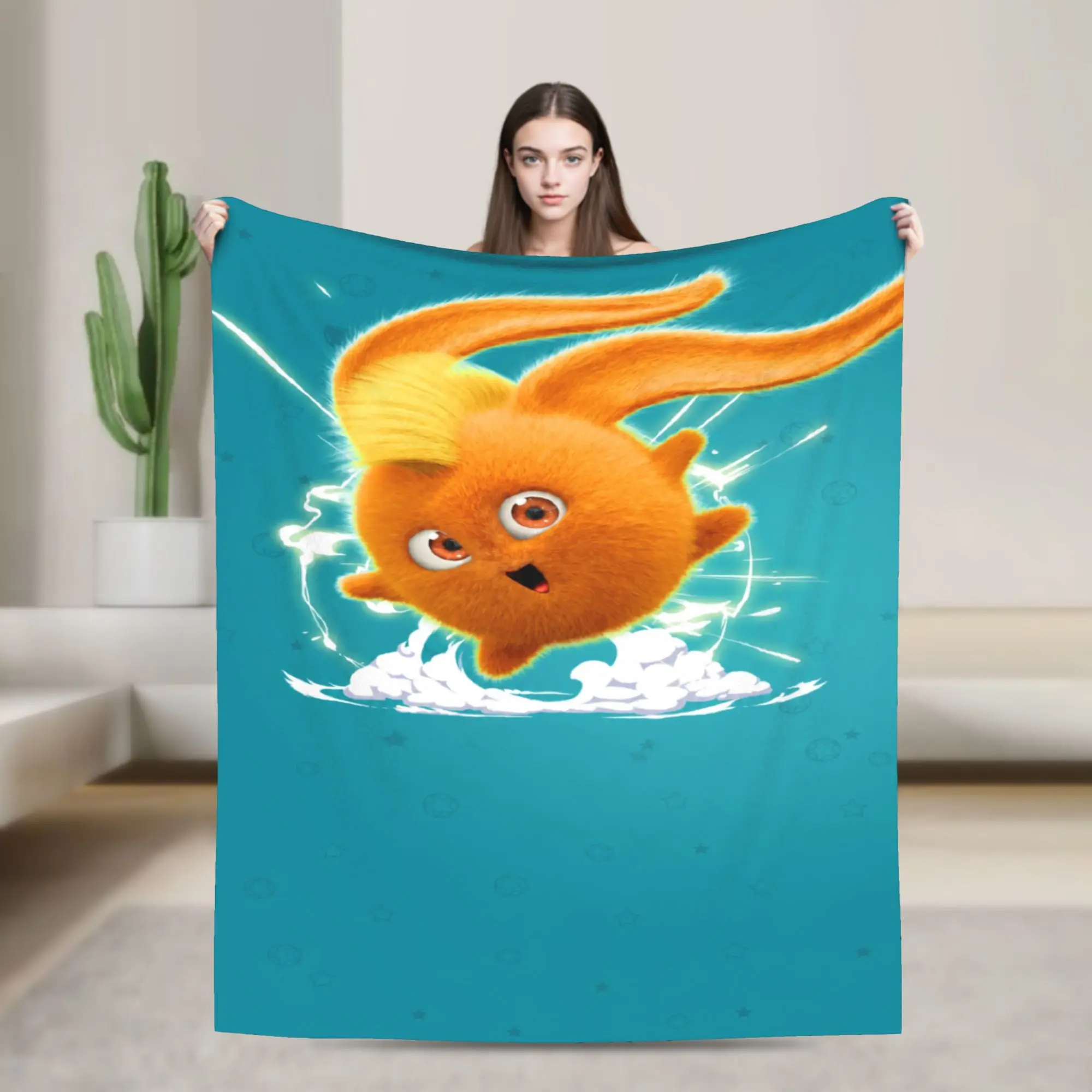 Sunnys Bunnies cartoon Blanket Flannel  Multifunction Lightweight Thin Throw Blankets for Bed Quilt