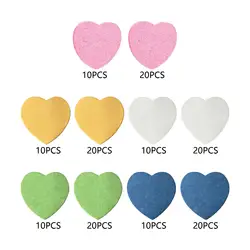 Makeup Facial Sponges Heart Shaped Water Absorption Facial Wash Puff Cleanser Sponges Pad for Facials SPA Cleansing Skin Massage