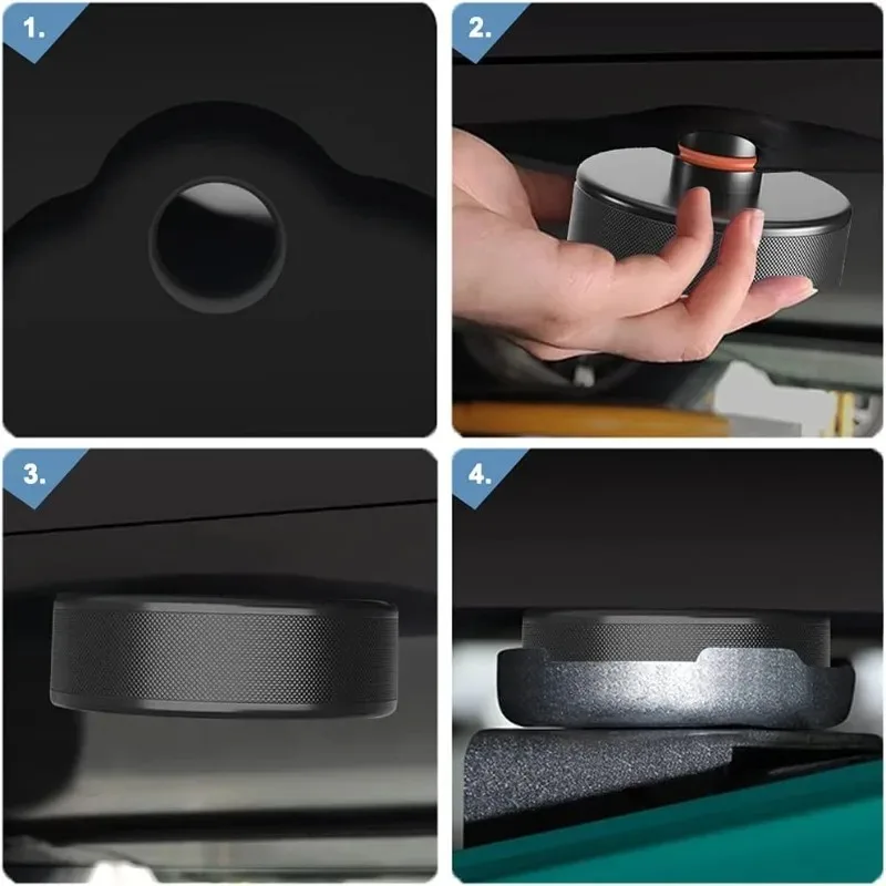 Für Tesla Model 3/S/X/Y/Y Juniper 4 Stück Hebeunterlagen Schwerlast-Gummi-Hebepucks Zubehör für Tesla-Fahrzeuge 2013 bis 2026 – Detail 10