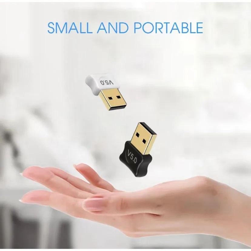 Mini Adaptador E Receptor Usb Bluetooth 5.0 Plug And Play Pc Notebook Computador Fones - Entrega Rápida Para Todo o Brasil