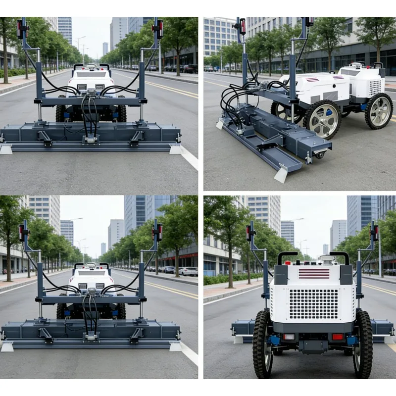 Customized High Efficiency Ride on Laser Screed Concrete Leveling Machine Industrial Vibrating Screed for Warehouses
