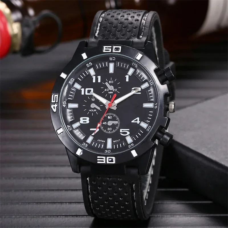 

New Famous Brand Quartz Men Watches Luxury Male Clock Sport Mens Watch Fashion Silicone Strap Student Wristwatches Wholesale