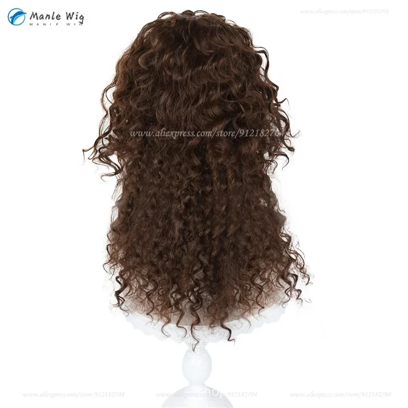 2;d'5,v\h.7/Anime Bellatrix Lestrange Cosplay Brown Highlights White Curly Wig Heat Resistant Synthetic Hair Rol8;g.j'9\k,1/ view 6