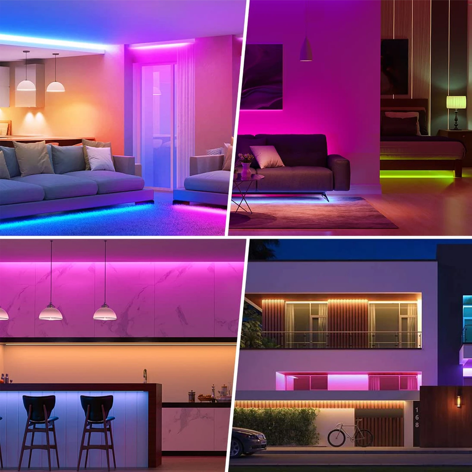 Kontroler RGB 12V 24V Zigbee WiFi Sterowanie Bluetooth Kontroler świateł LED Ultracienki zasilacz do taśm LED RGB 5M