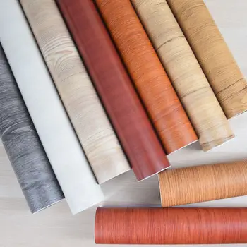 Vinyl wood grain decor for furniture renovation contact paper removable wallpaper self adhesive waterproof removable stickers