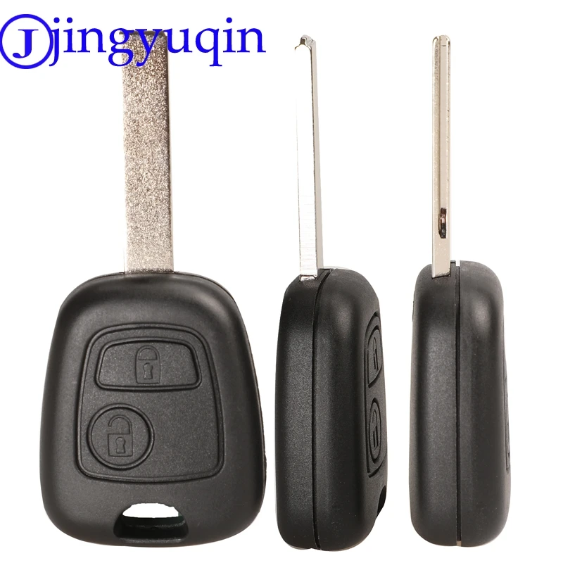 

jingyuqin 10ps 2/3/4 Buttons Car Key Shell Case Fob For Citroen C1 C2 C3 C4 XSARA Picasso For Peugeot 307 107 207 407