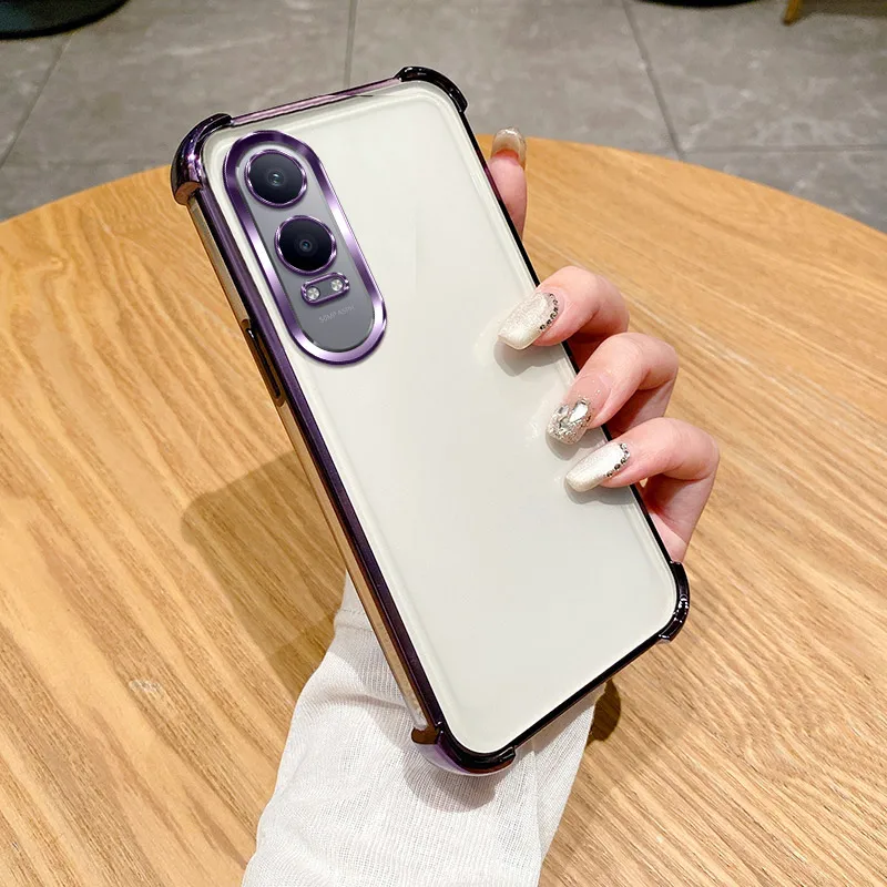For OnePlus Nord CE4 Lite Case 1+Nord CE4 Lite Cover Nord CE4 Lite Phone Case Bumper Shockproof Protect Cover Clear electroplate image 2
