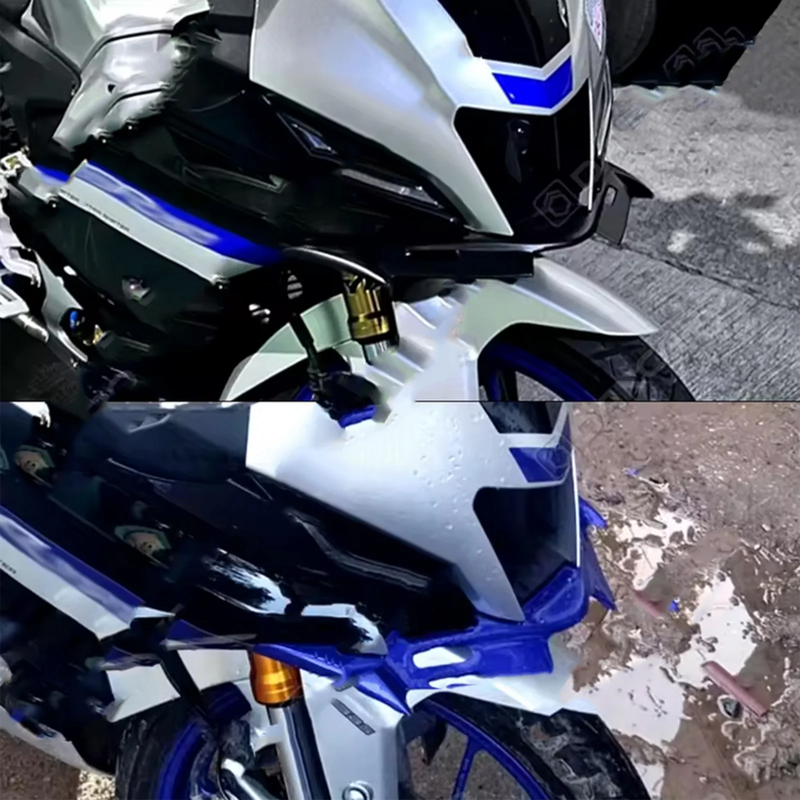 غطاء حماية الجناح الأمامي للدراجة النارية لياماها YZF R15 V4 R15M 2021 2022 2023 ملحقات أجنحة الديكور #4