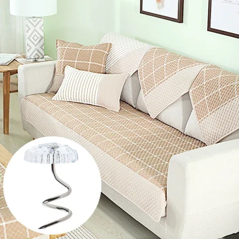 20 pz lenzuolo Clip Fixer trasparente Twist Nail divano cuscino coperte copertura pinze supporto fissaggio antiscivolo per la casa