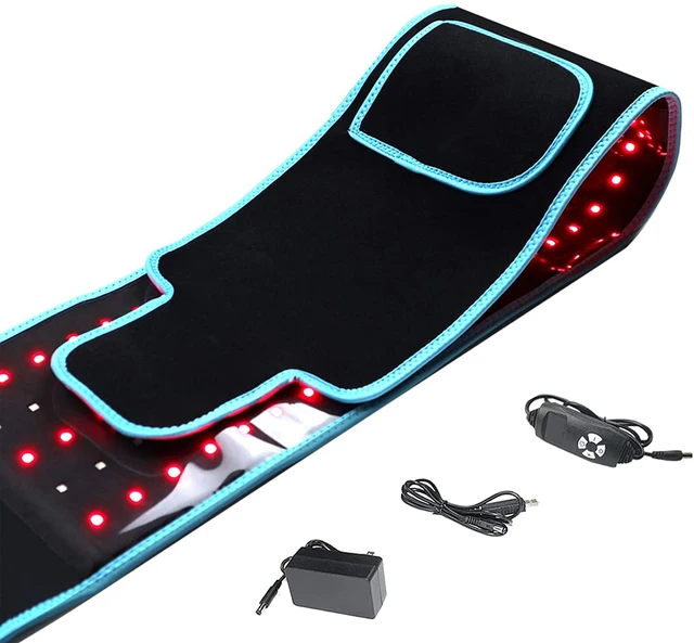 Pas do terapii światłem czerwonym i podczerwieni 850nm 660nm LED Urządzenia kosmetyczne do owijania spalania tłuszczu Okład do twarzy Wyszczuplająca talia Podkładka grzewcza Całe ciało