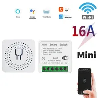 WiFi 16A WiFi Mini Smart Light Switch Two Way Control Tuya/Smartlife APP For Alexa Google Home Automation Breaker Voice Control