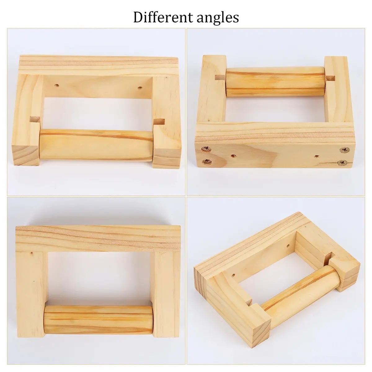 

Держатель для туалетной бумаги без сверления, деревянный, квадратный, для ванной комнаты, кухонный держатель для рулонов бумаги, аксессуары для ванной, фурнитура.