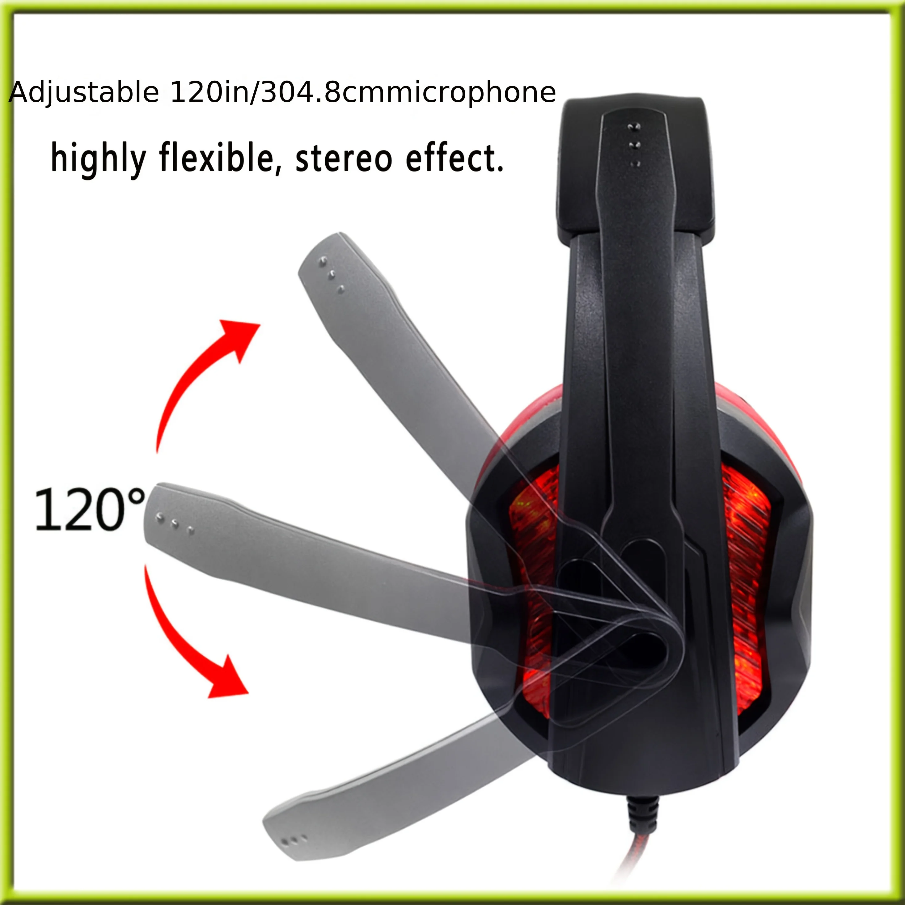 costyle gaming headset with microphone and mute is suitable for PS4, PS5, Xbox one, Nintendo Switch, view 3