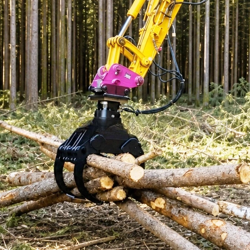 Automatic logging holding saw excavator hydraulic logging holding saw