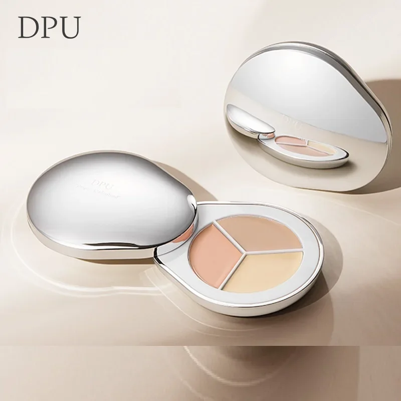 DPU Korea Makeup 3-Colour Concealer Palette Full Coverage Cream Lasting Highlighter Moisturising Rare Beauty Face Base Product