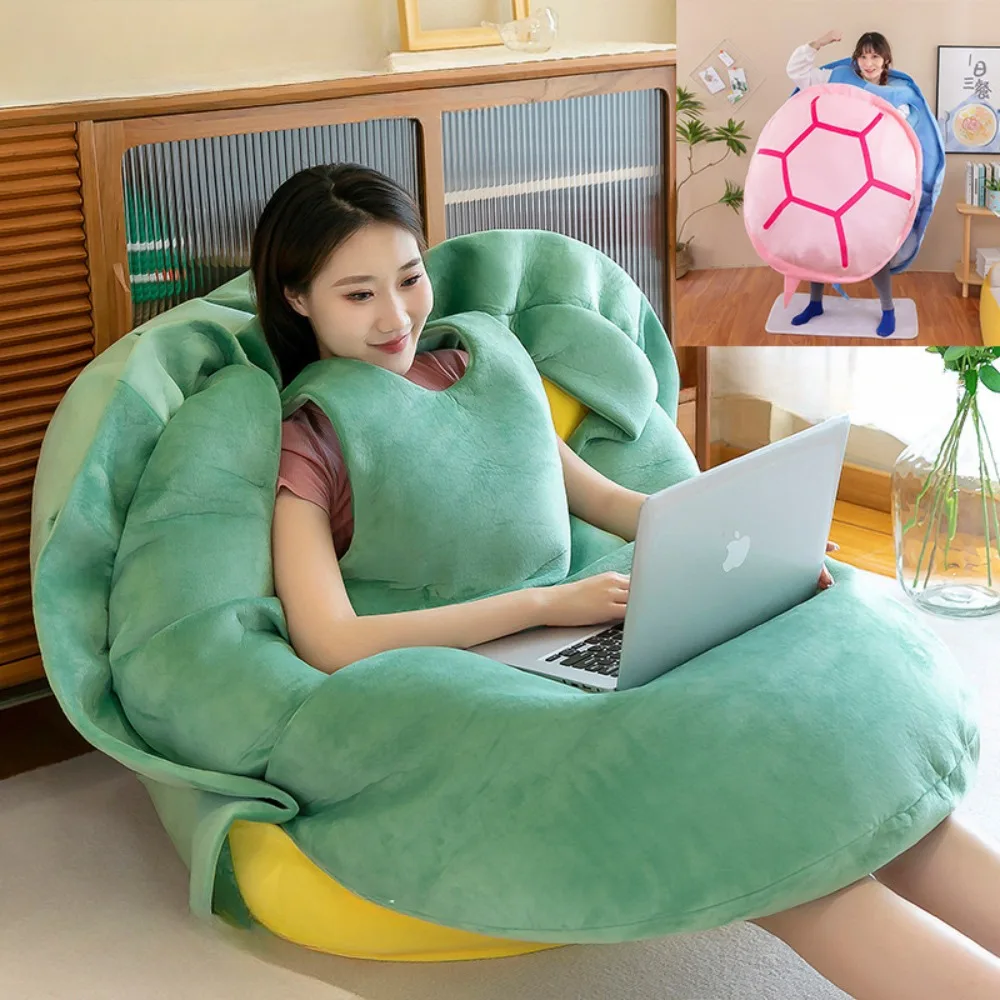 50/80/120cm Turtle Shell Plush Toy Childrens Sleeping Bag Stuffed Soft Tortorse Pillow Cushion Sale Creative Toys Christmas Gift