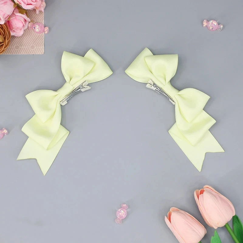 Anime Kawaii Handmade Bow Hairclip Lolita Hairpin Cosplay copricapo JK uniforme donna ragazze Halloween Roleplay Outfit Prop