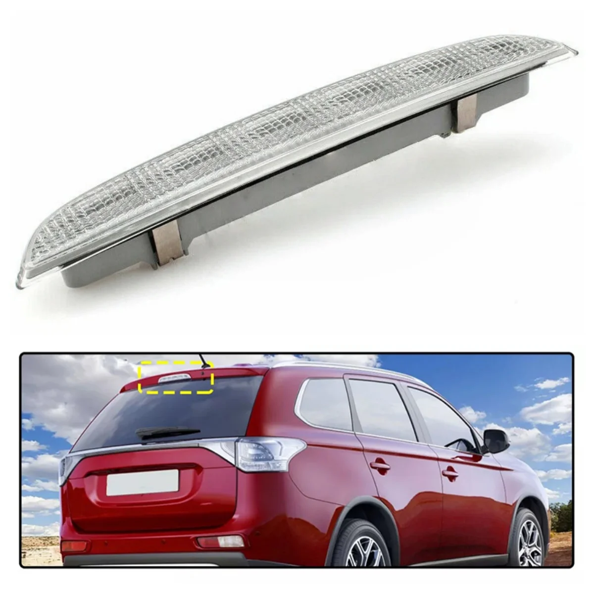 

High Level Rear 3rd Third Brake Light Heat-Resistant For Mitsubishi Outlander MK3 2012-2020 UK Car Lights Signal Lamp Assembly