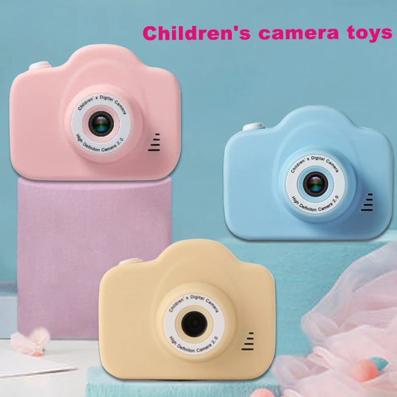 Kids Camera Toys Mini HD Digital Video Selfie Cameras Portable Outdoor Photography Educational Toy For Children Christmas Gifts