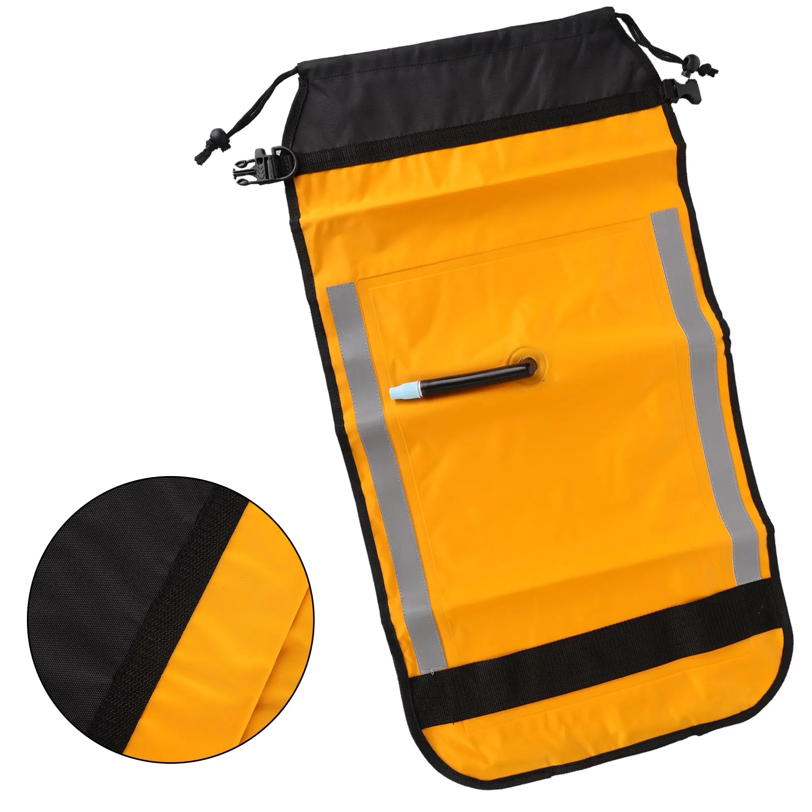 

Paddle Bag Paddle Float Bag Bag Boating Bright Yellow Color Canoe Canoeing 210D TPU Coated Fabric High Quality