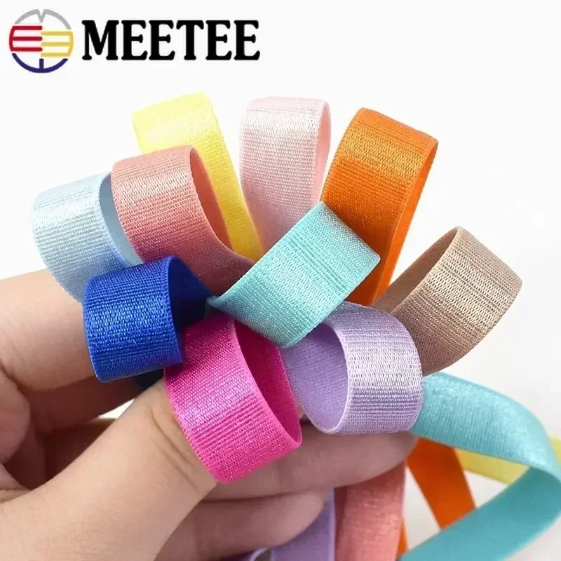 10/20/50Meters 10mm Nylon Elastic Bands For Underwear Bra Straps Rubber Band Shoulder Strap DIY Garment Decor Sewing Accessories