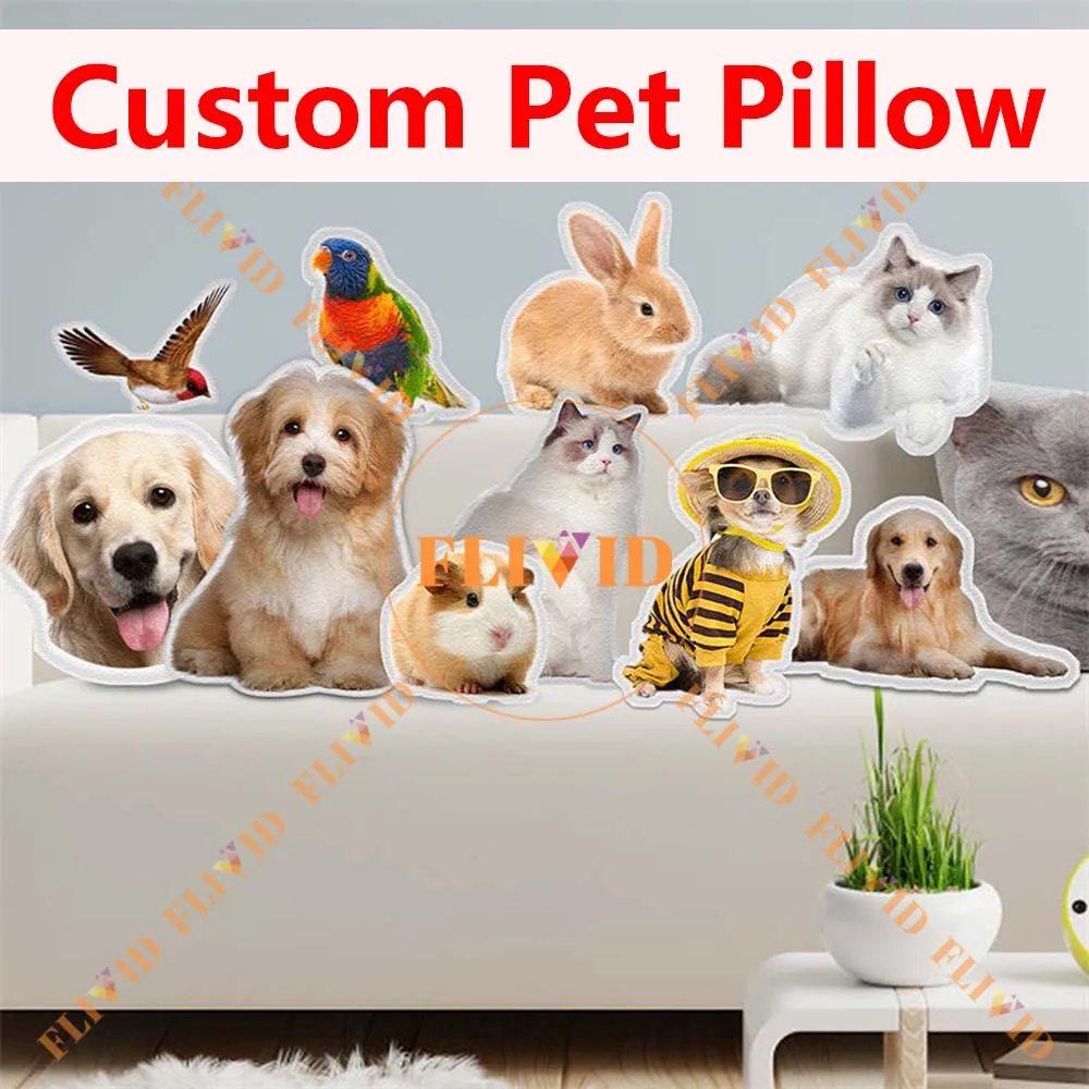 

Personalized Photo Pillow ,Custom 3D Pet Cat/Dog Pillow,Hot Funny Animals Shape Pillow,Pet Loss Memorial Gift,Pet Lover Gift