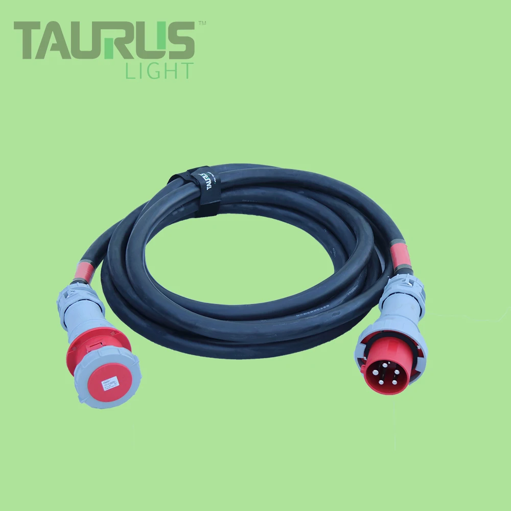 

Factory Supply 4x35mm+1x16mm 125A CEE 5pin Male/Female Power Extension Cable with Cable Tie for Stage Equipment