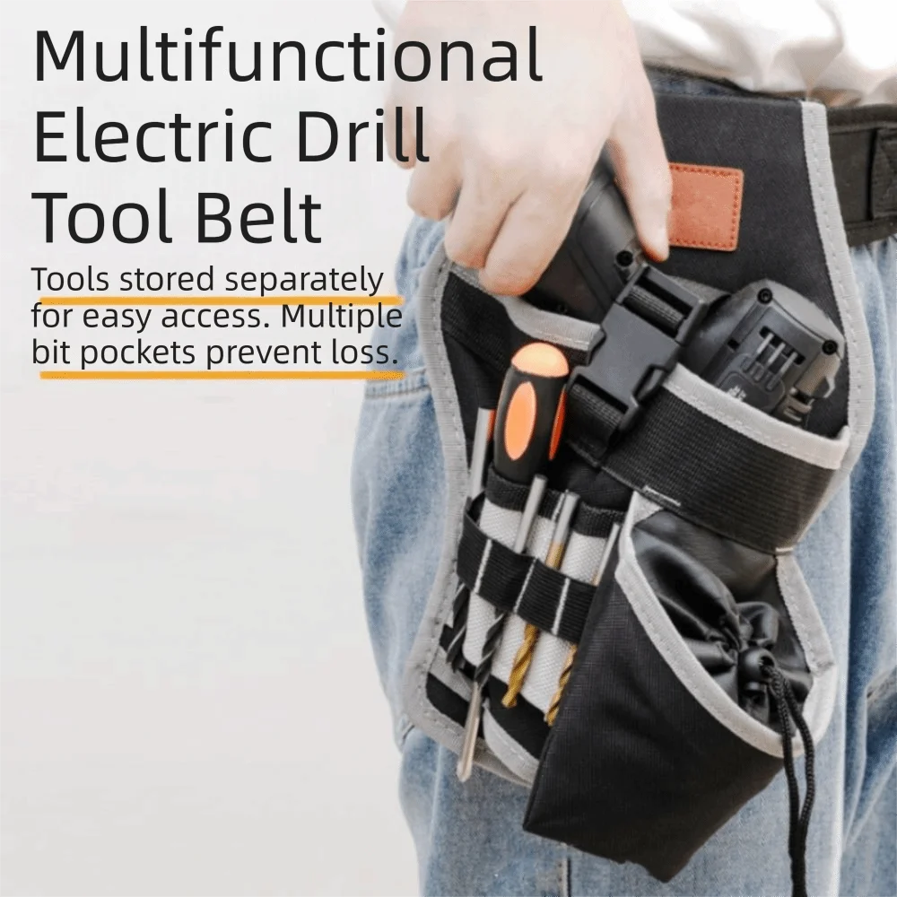 

Oxford Cloth Electrician Tool Bag Multifunctional Storage Capacity Portable Tool Bag Waist Worn Portable Design