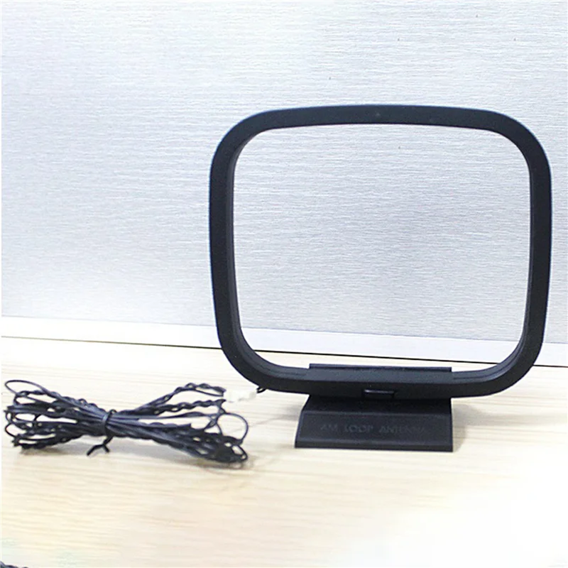

B29C-2PCS FM AM Loop Antenna For Receiver With 3-Pin Mini Connector For Sony Sharp Chaine Stereo AV Receiver Systems