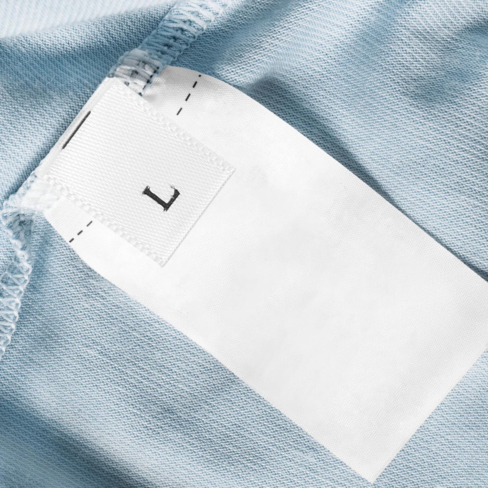 

500Pcs Clothing Size Labels Fabric Printed Clear Size Tags for Sewing Knitting Clothes Kids Coats T Shirts Organization